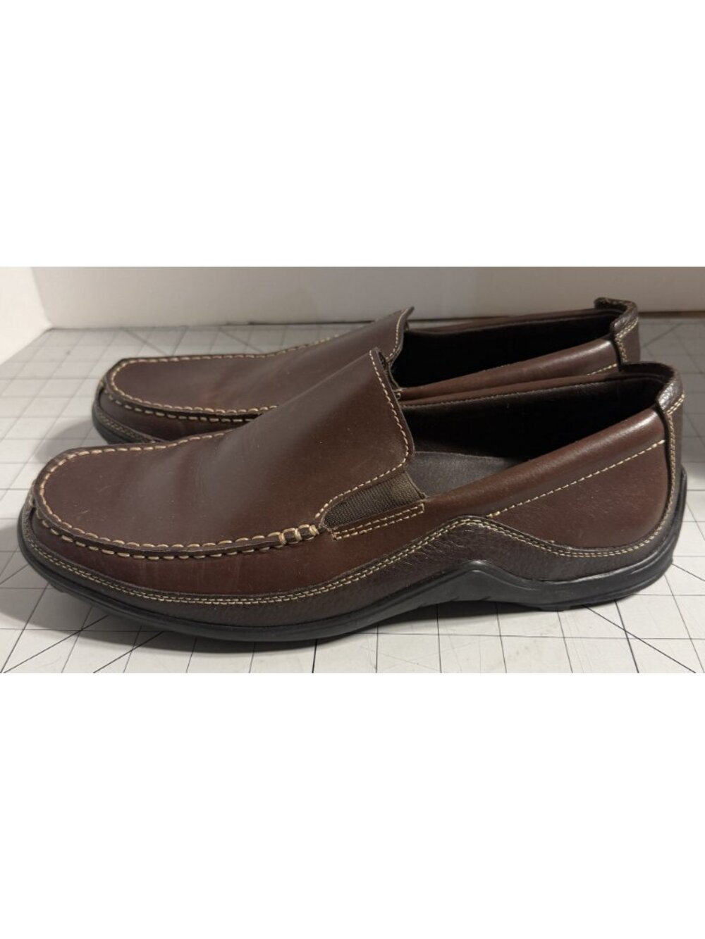 Cole Haan Brown Leather Slip On Loafers Men's Size 9M C04659 - Picture 5 of 7